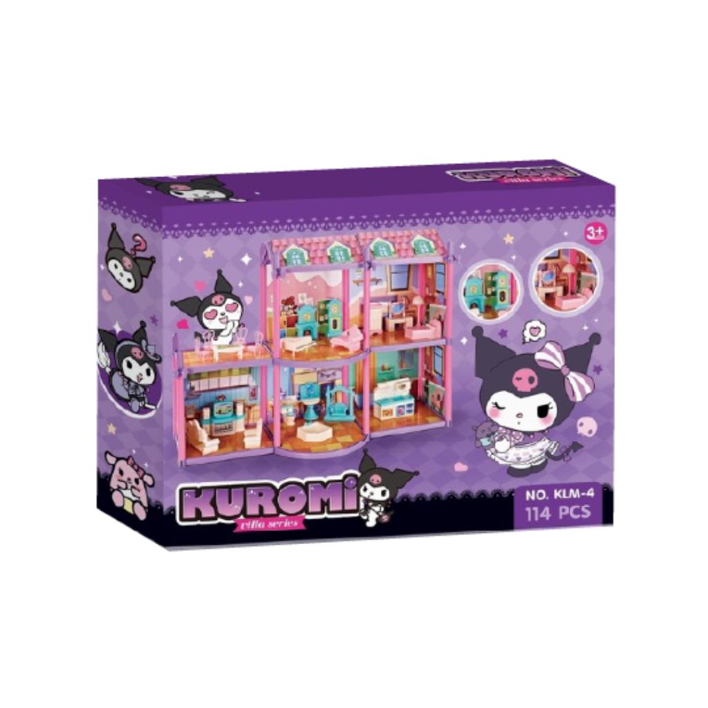 Kuromi Villas 114pcs - Kuromi DIY Dream House Playset – 114 PCS